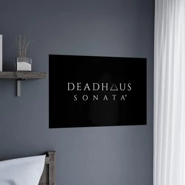 Deadhaus Sonata Official Wordmark Premium Matte Black Poster - Image 2