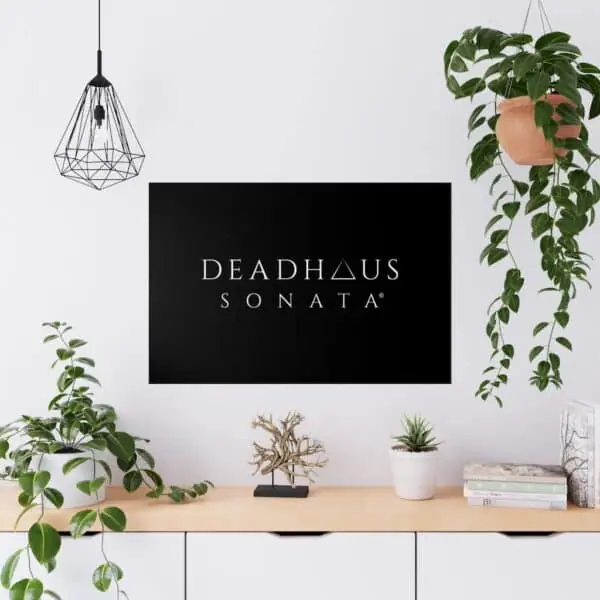 Deadhaus Sonata Official Wordmark Premium Matte Black Poster - Image 3
