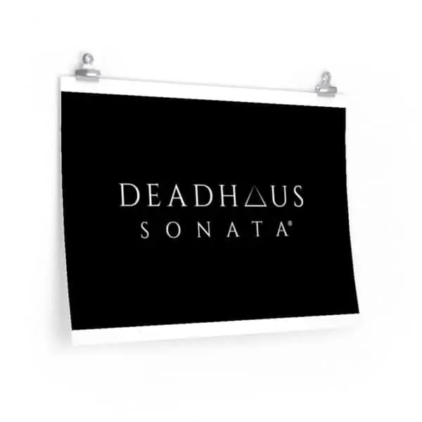 Deadhaus Sonata White Official Wordmark Premium Matte Horizontal Poster - Image 2