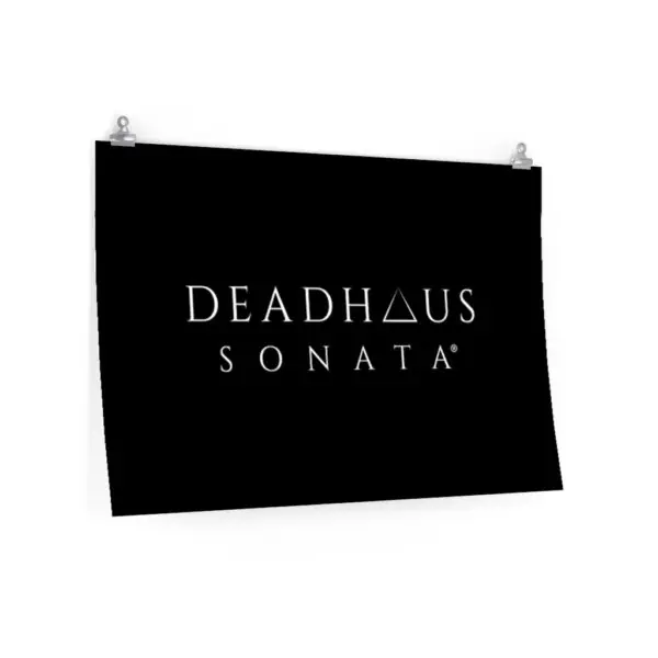 Deadhaus Sonata White Official Wordmark Premium Matte Horizontal Poster - Image 3